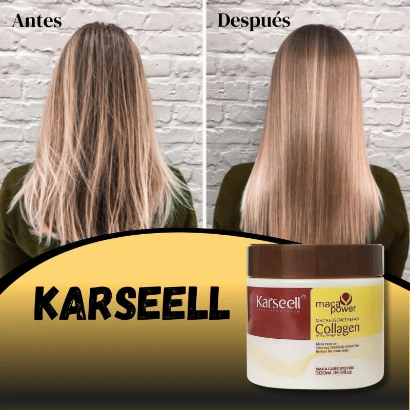 ¡Adiós al cabello seco y dañado con KARSEELL!