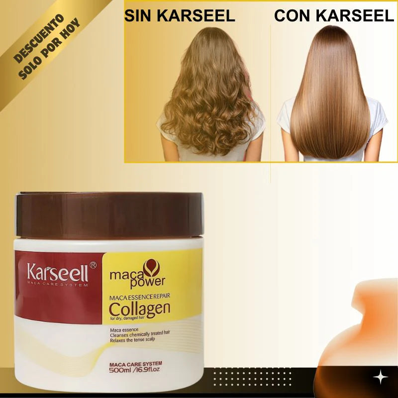 ¡Adiós al cabello seco y dañado con KARSEELL!